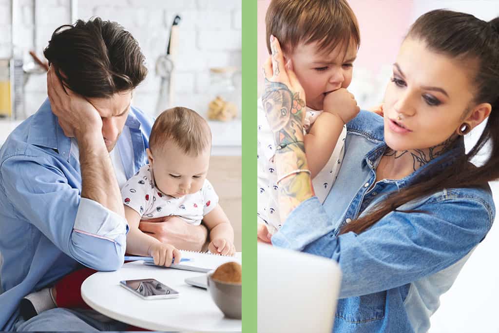 5 zasad w związku, o których warto pamiętać po narodzinach dziecka - mama i tata opiekują się dzieckiem - artykuł Marity Woźny