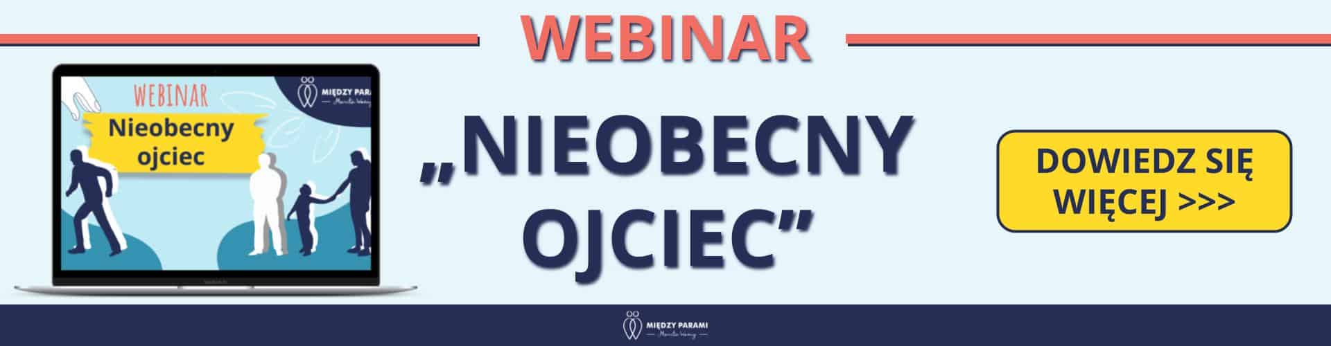 Baner webinaru „Nieobecny ojciec"