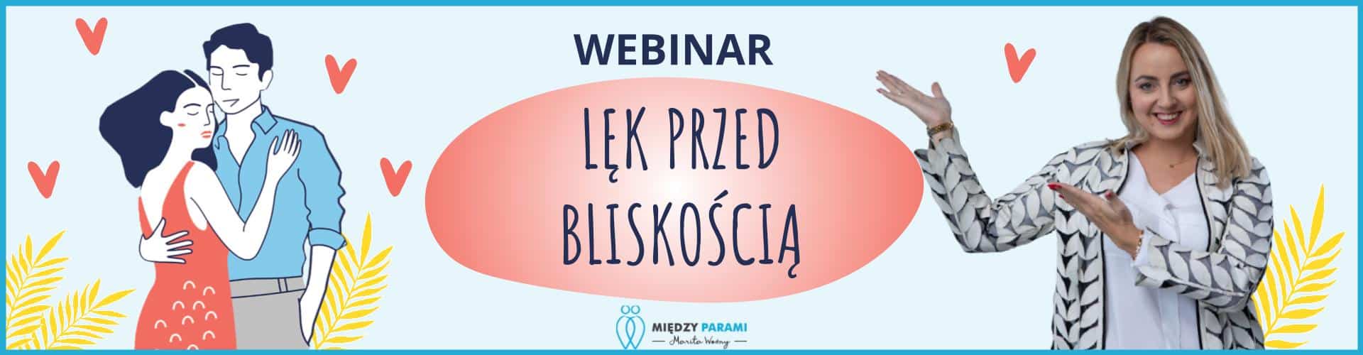Baner webinaru lęk przed bliskością