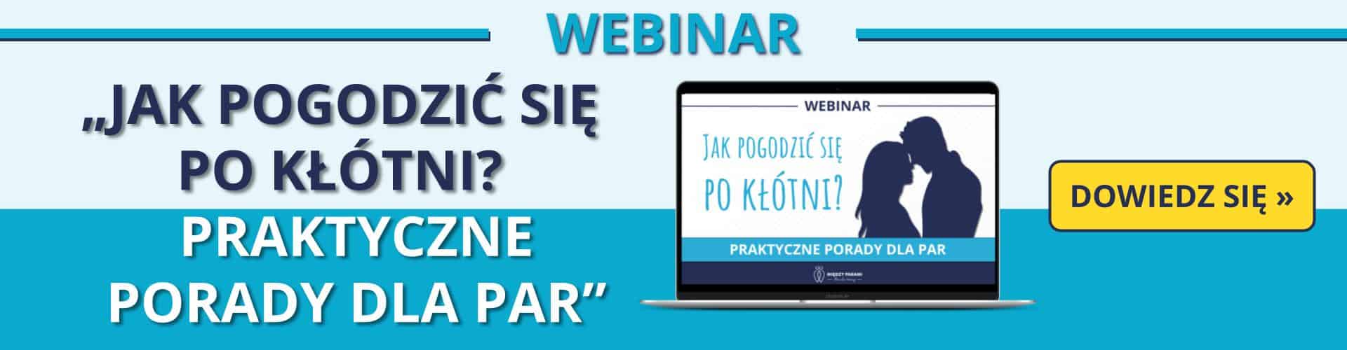 Baner webinaru „Jak pogodzić się po kłótni?"